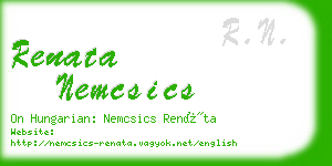 renata nemcsics business card